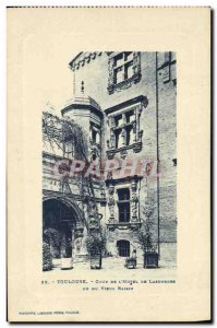 Old Postcard From The Toulouse Court Hotel De Lasbordes or old grape