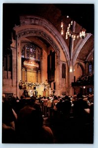 Sanctuary of Metropolitan Methodist Church interior DETROIT Michigan Postcard