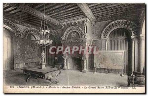 Old Postcard Angers Museum of Old I Eveche The Grand Salon Vignette Tuberculosis