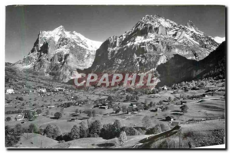 Modern Postcard Grindelwald Wetterhorn Schreckhorn Mettenberg