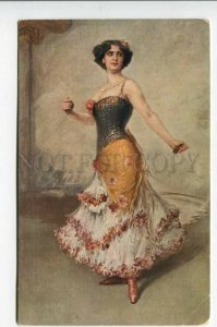 3161525 GUERRERO Spanish DANCER SINGER by KAULBACH vintage PC 