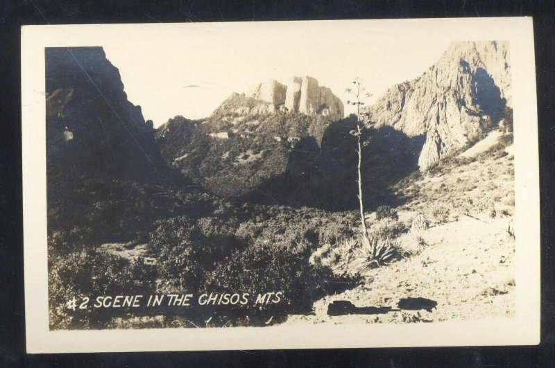 RPPC BIG BEND NATIONAL PARK TEXAS CHISOS MOUNTAINS REAL PHOTO POSTCARD