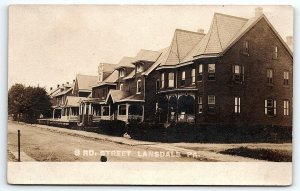 c1910 LANSDALE PA 3rd STREET HOMES BARTHOLOMEW PHOTOGRAPHER RPPC POSTCARD P3932