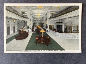 Lobby Morrison Hotel Chicago IL Litho Postcard H1336085513