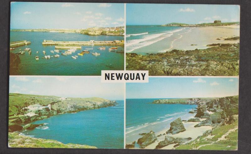 4 View Card Of Newquay, Cornwall, England - Unused - Stained On Back