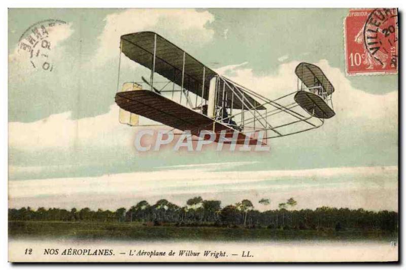 Old Postcard Jet Aviation Wilbur Wright Airplane