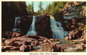 Vintage Postcard Blackwater Falls Water Falls Thomas Tucker County West Virginia