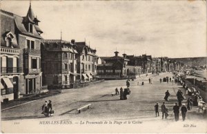 CPA MERS-LES-BAINS La Promenade de la Plage et le casino (49660)