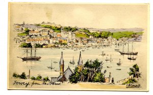 UK - England, Fowey. View from the Harbour