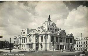 Mexico City, Palacio de Bellas Artes, Osuna No. 9, RPPC