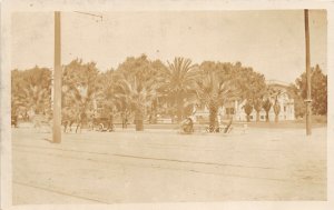 G47/ Florida? RPPC Postcard c1905 Early Automobile Buildings