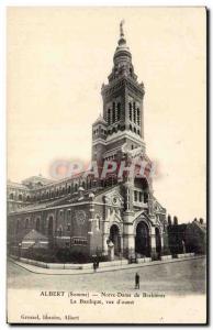 Old Postcard Albert Notre Dame Basilica Brebieres view & # 39ouest