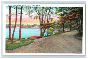 C. 1915-20's Along The Shore Brady Lake, Kent, Ohio. Postcard F147E