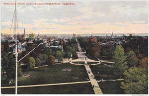 Toronto From Parliament Buildings, Toronto, Ontario, Canada, 1910-1920s