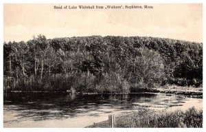 Massachusetts  Hopkinton Head of Lake Whitehall from Walkers