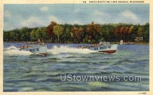 Speed Boats - Lake Geneva, Wisconsin