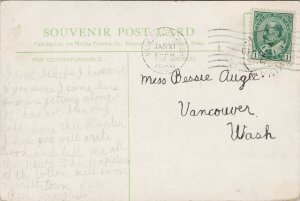 Milltown NB New Brunswick Cotton Mill c1908 Postcard F12