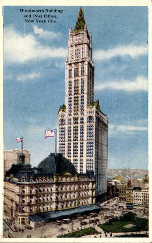 New York City Woolworth Building and Post Office