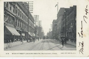 BRIDGEPORT , Connecticut, 1906 ; Main Street Looking South