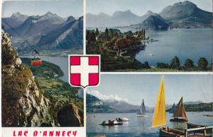 BF20055 lac d annecy telepherique de veyrier du lac d a france  front/back image