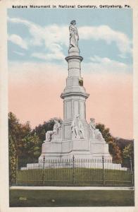 Soldiers Monument in National Cemetery - Gettysburg PA, Pennsylvania - WB