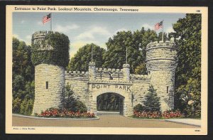 Park Point Gate Civil War Monument Lookout Mountain Chattanooga TN Unused c1930s