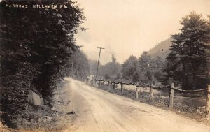 Millheim Pennsylvania Street Scene The Narrows Real Photo Postcard AA67297