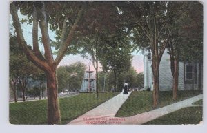 Court House Grounds, Kingston, Ontario, Antique 1910 Montreal Import Co Postcard