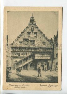 442353 Germany Lindau Bodensee town hall tourist advertising Vintage postcard