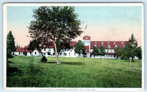 MOUSE ISLAND, Southport Maine ME ~ SAMOSET HOUSE Hotel c1920s Postcard