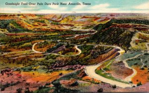 Texas Amarillo Goodnight Trail Over Palo Duro Park 1950