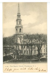 RI - Providence. First Baptist Church  ca 1905