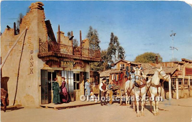 Knott's Berry Farm, Ghost Town, California, CA, USA Postcard The Stage S...