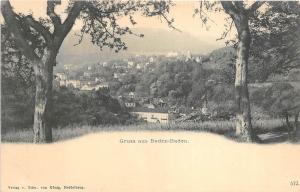 B94715 gruss aus baden baden germany