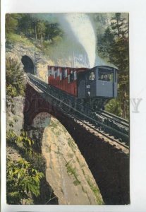 443383 Switzerland Pilatus mountain railway train Vintage postcard