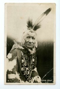 497218 USA 1930 year American Indians Little chief Vintage photo RPPC to USSR