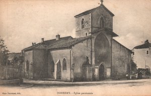 Vintage Postcard 1910's View of Eglise paroissiale Parish Church Domremy France