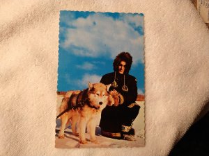 1960's Royal Canadian Mounted Police Constable and Dog Chrome Postcard