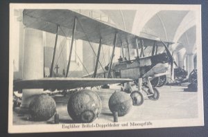 Mint Germany Real Picture Postcard War Museum English Biplane