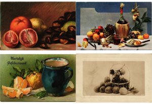 FRUIT, FRUITS, 67 Vintage Postcards pre-1940 (L6218)