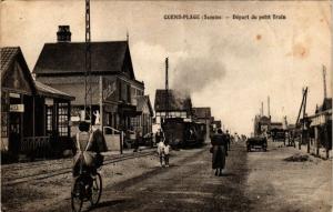 CPA QUEND-Plage - Depart du petit Train (295482)