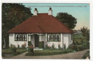 Oetzmann's Country Cottage Franco British Exhibition London UK 1908 postcard