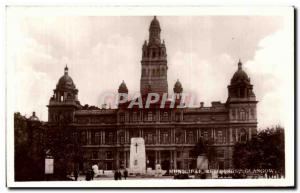 Old Postcard Glasgow Municipal buildings