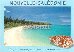 Postcard Modern New Caledonia Beach Adventure Isle of Pines and one in sight