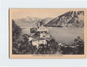 Postcard Veduta del Santuario Locarno Switzerland