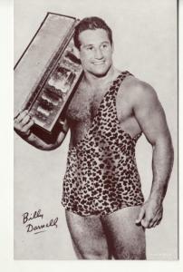 WRESTLING  EXHIBIT CARD blank back  BILLY DARNELL