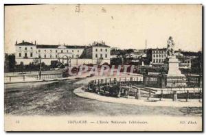 Old Postcard Toulouse L & # 39Ecole National Veterinary