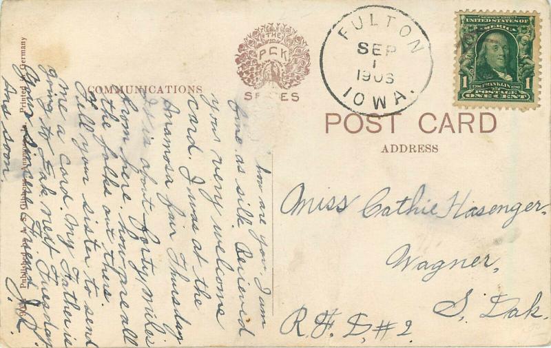 Vintage PostcardTown View Anamosa IA Loking SW Of State Reformatory