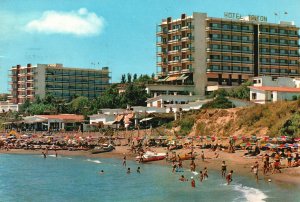 Torremolinos Hotel Triton Beach Resort Costa Del Sol Spain Vintage Postcard