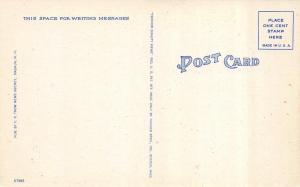 NASHUA, New Hampshire   LIBRARY, CHURCH & TAVERN  c1940's Tichnor Linen Postcard